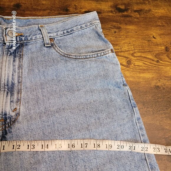 Vtg Levi's Shorts 36 Relaxed Fit 550 Jhorts Medium Light Wash Cotton Denim Y2K - Picture 6 of 10